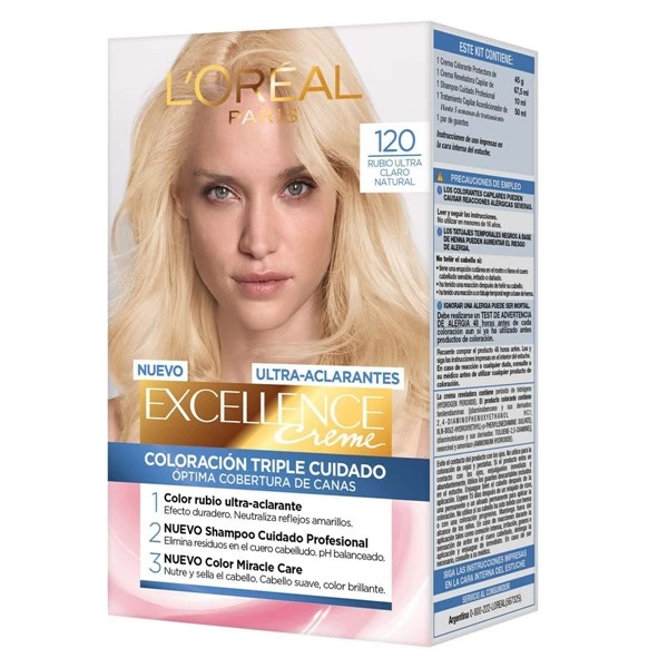 Excellence Kit Coloracion 120 Rubio Ultra Claro Natural alt