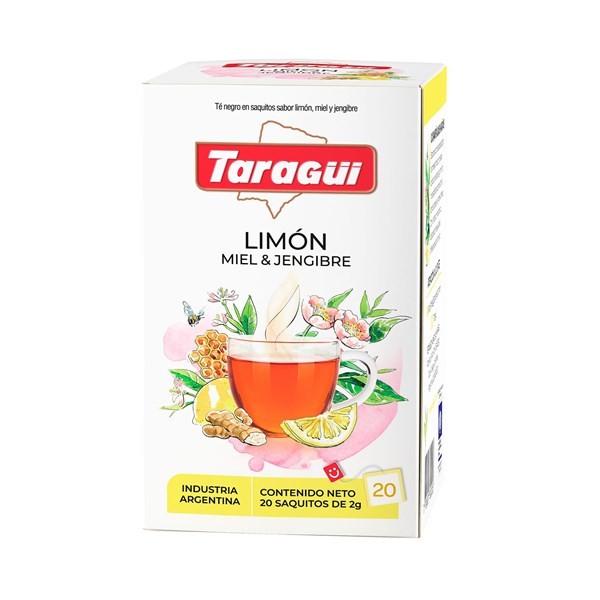 Té Saborizado Taragui Limón Miel Y Jengibre 20 Uni #1