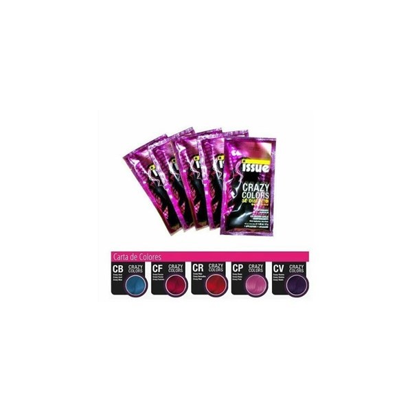 Issue Coloración en Crema Crazy Colors Rosa 47 gr alt