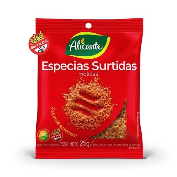Especias Alicante Surtidas  25 Xg