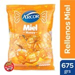 Caramelos Arcor Duros Rellenos Miel X675g #1