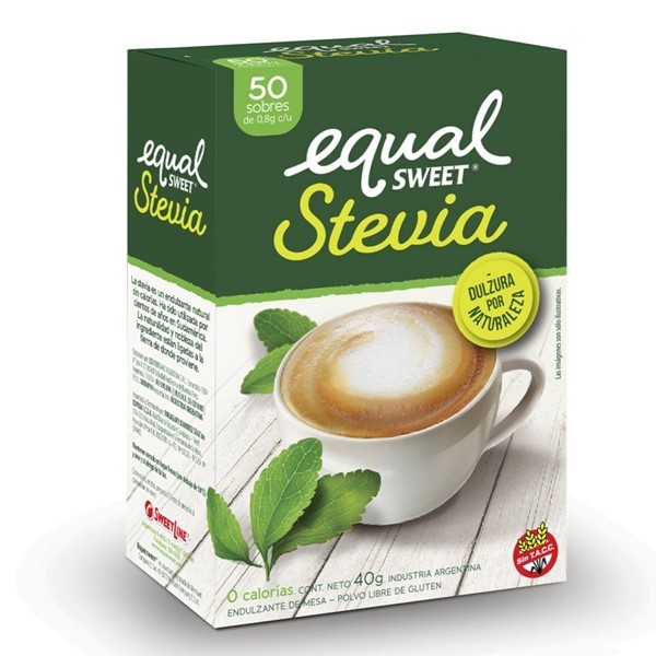 Equal Sweet Edulcorante en Polvo Stevia Caja de 50 Sobres
