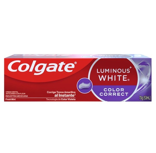 Colgate Crema Dental Luminous White Color Correct 70 gr
