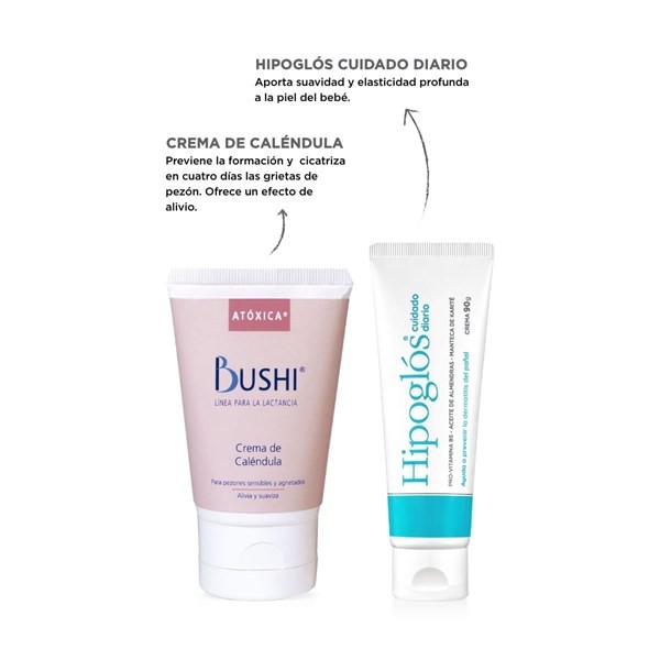 Kit Protección Bebés Madres Bushi + Hipoglós Cuidado Diario alt