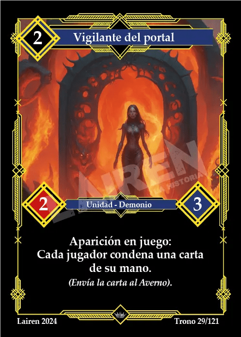 029 Vigilante Del Portal 1ra Edicion - Coste 2