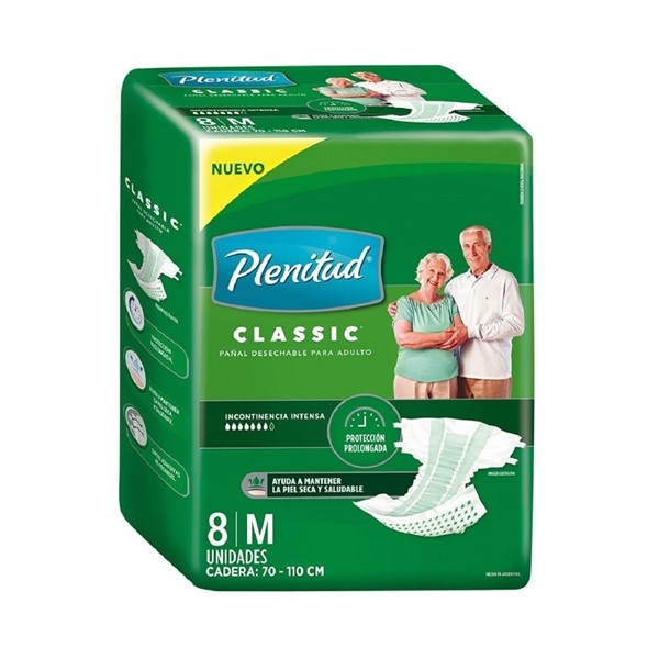 Pañales Para Adultos Plenitud Classic x 8 un m #1
