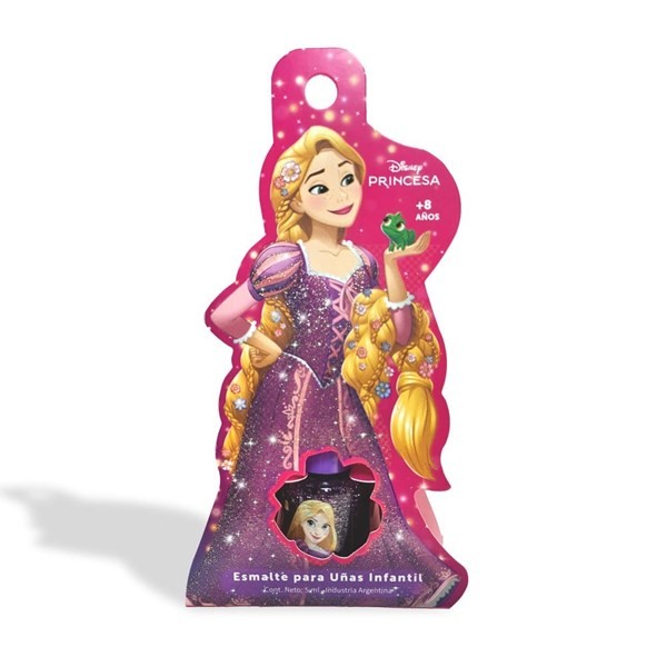 Disney Esmalte Rapunzel Violeta Con Glitter #1