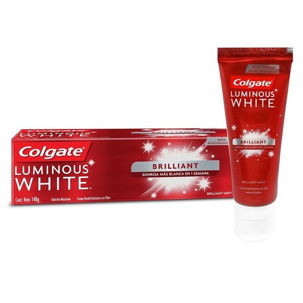 Colgate Crema Dental Luminous White Brillant 140 gr #1