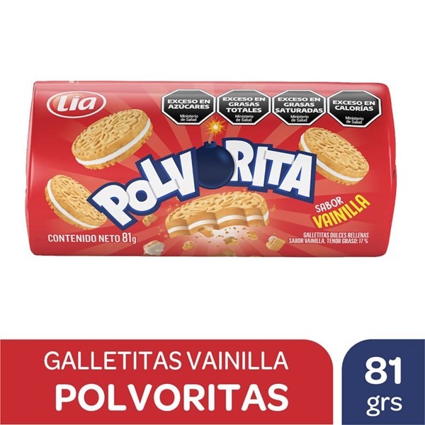 Galletitas Polvorita Vainilla Rellenas Vainilla 81 G. #1
