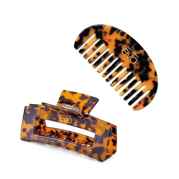 Evo Hair Fashion Set de Cabello (Peine + Hebilla Carey) #1
