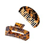 Evo Hair Fashion Set de Cabello (Peine + Hebilla Carey) #1