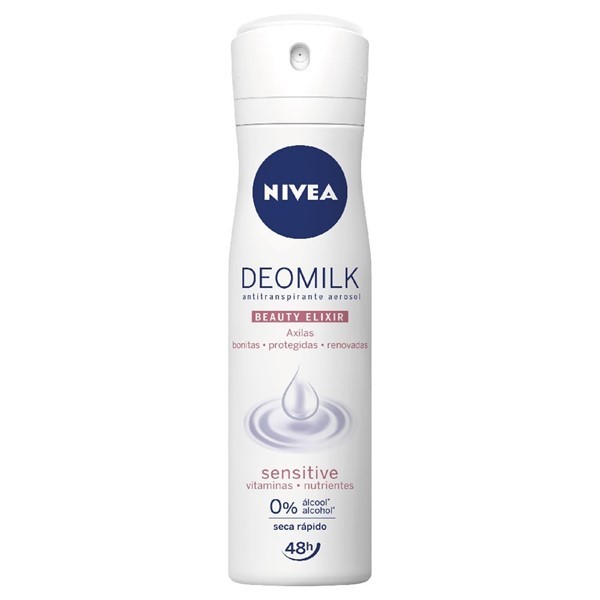 NIVEA Deo Antitranspirante Aerosol Women Milk Sensitive | 150 ml #1