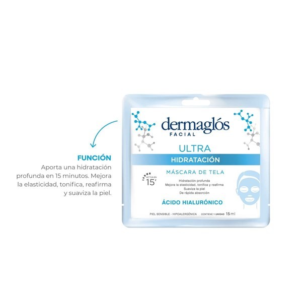 MÁSCAR DE TELA DERMAGLÓS ULTRA HIDRATANTE X 15 ml alt
