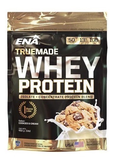 Ena Suplemento Deportivo Whey Protein Sabor Cookies & Cream 453 gr #1