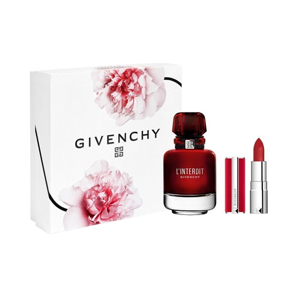 Givenchy L'Interdit Rouge EDP | Set 50 ml + Mini Le Rouge Deep Velvet N°37 #1