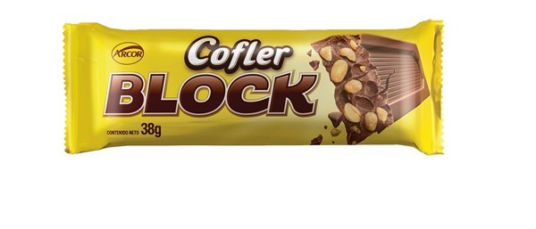 Chocolate Cofler Block Con Leche Y Maní X 38 G #1