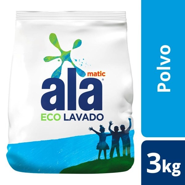 Jabón en Polvo Ala Matic Con Perlas Suavizantes 3 kg #1
