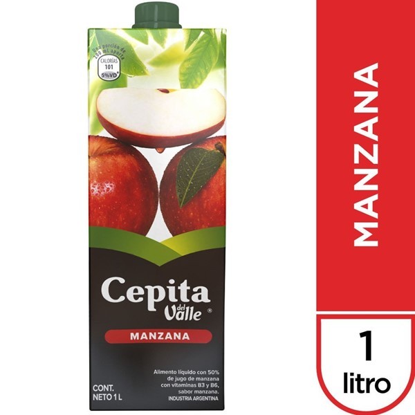 Jugo Cepita Del Valle Manzana 1 Lt #1