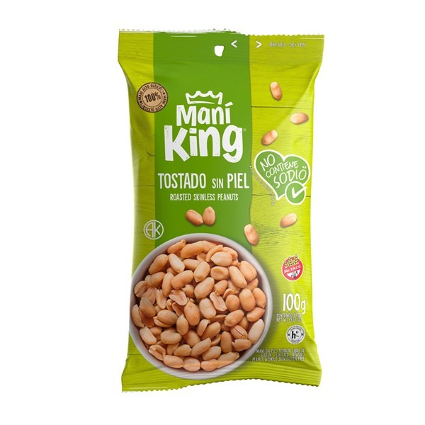 Maní Tostado Sin Sal King 100 G. #1