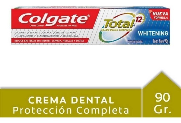 Crema Dental Colgate Total 12 whitening x 90 gr
