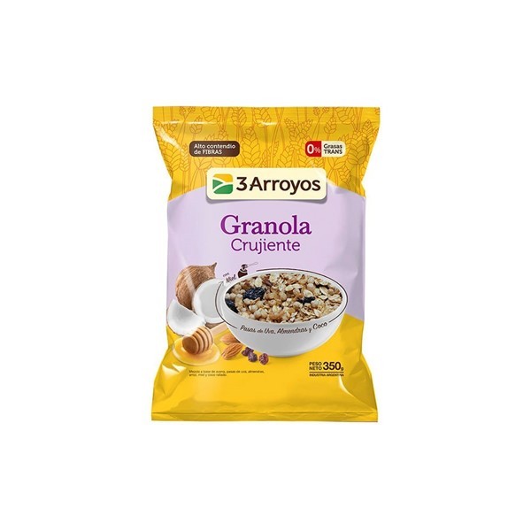 Granola 3 Arroyos Crujiente 350 Gr #1