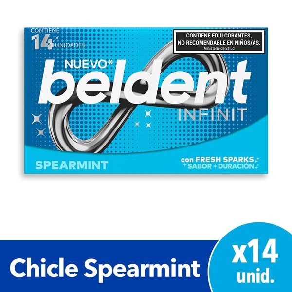 Chicle Beldent Infinit Mentol 26,6 G.