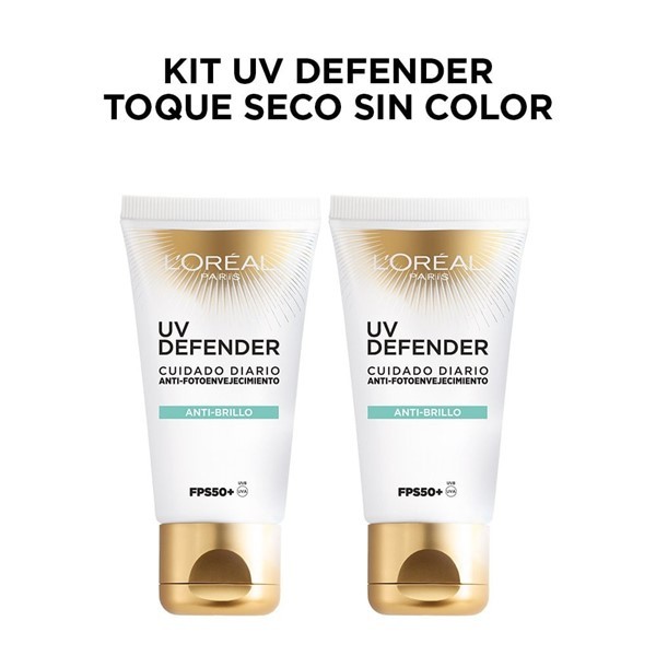 Loreal Paris Combo  Uv Defender Toque Seco Sin Color #1