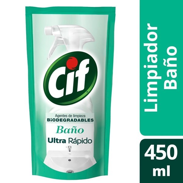 Cif Limpiador Baño Biodegradable Doypack 450 ml #1