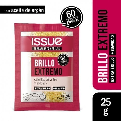 Issue Tratamiento Capilar Brillo Extremo Sachet 25 g x 24 Uds