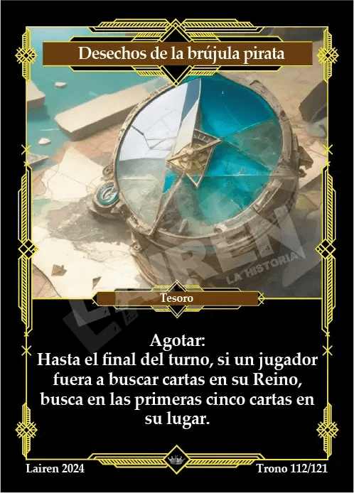 112 Desechos De La Brujula Pirata Precon Mago/Pirata #1