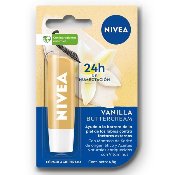 Nivea Protector Labial Humectante Vainilla Buttercream  Todo Tipo de Piel 4.8 Grs alt