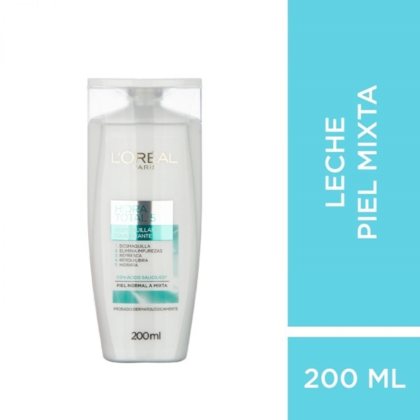Leche Limpieza Piel Mixta Hidra Total 5| L´Oréal Paris |x 200 ml #1