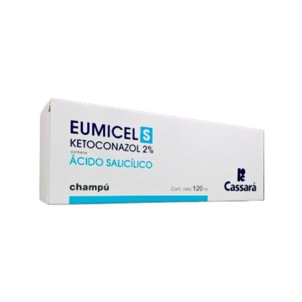 Cassar Eumicel s Ketoconazol + Salicílico, C. 2% Shampoo x 120 ml #1