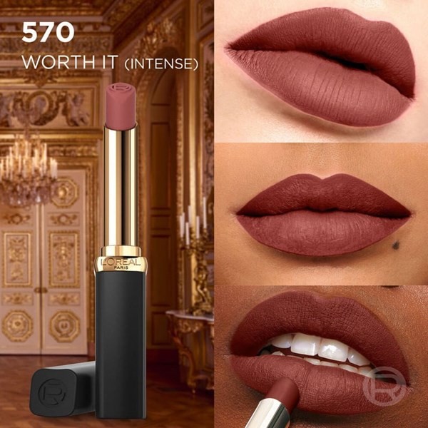 Labial Matte L'Oréal Paris Color Riche Tono 570 Worth It Intense alt