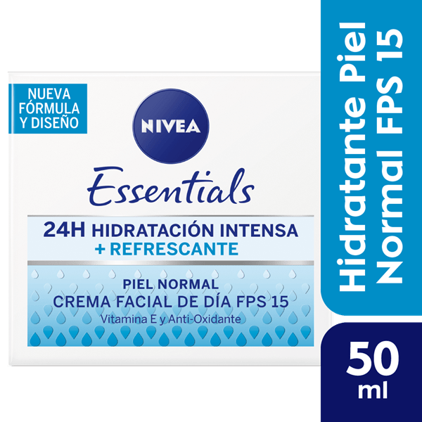Nivea Crema Facial Hidratante de Día  essentials Para Piel Normal Fps 15 50 ml #1