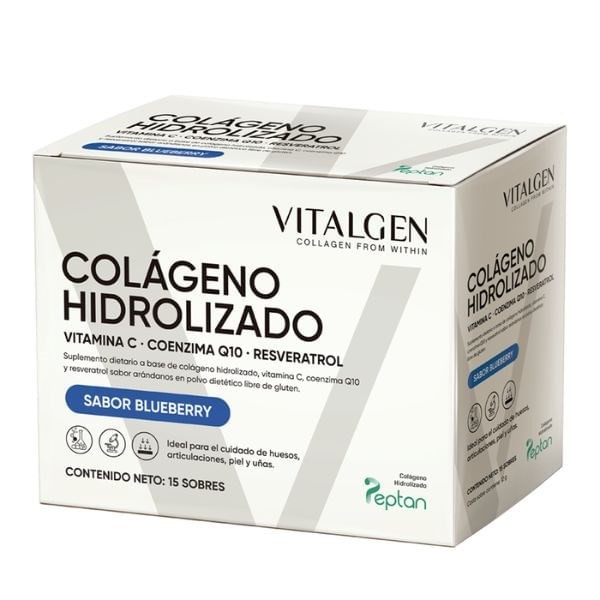 Vitalgen Colágeno Hidrolizado + Vit C + Q10 + Resveratrol (15 Sobres)