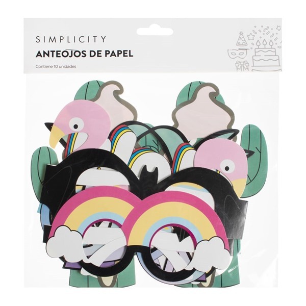 Anteojos Simplicity de Papel x 10 un alt