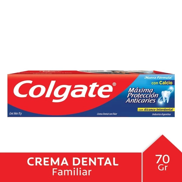 Colgate Crema Dental Máxima Protección Anticaries 70 G