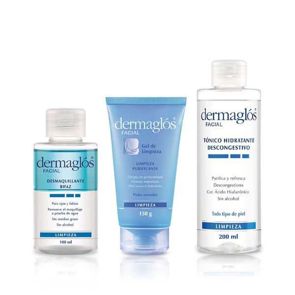 Dermaglós Combo Rutina Facial de Limpieza Para Piel Mixta #1