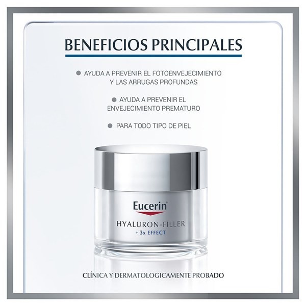 Eucerin Crema Antiarrugas de Día Hyaluron-Filler Fps 30 Y Protección Uva 50 ml alt