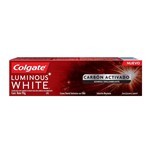 COLGATE PASTA DENTAL LUMINOUS WHITE CARBÓN ACTIVADO DE 90GR #2