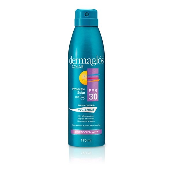 Protector solar Dermaglós con FPS 30 en Spray invisible 170ml