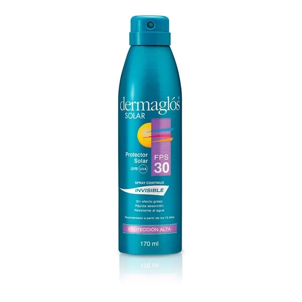 Dermaglos Protector Solar Aerosol Invisible Fps 30 170 ml