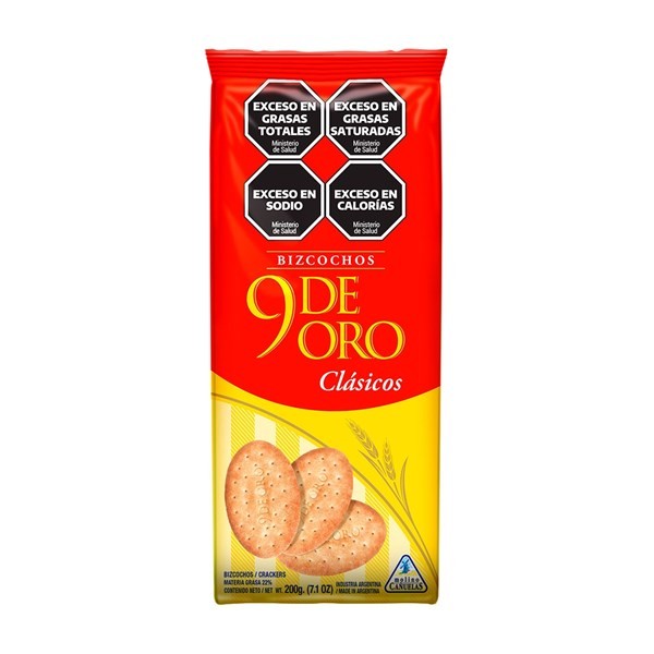 Bizcochos 9 De Oro De Grasa 200 G. #1