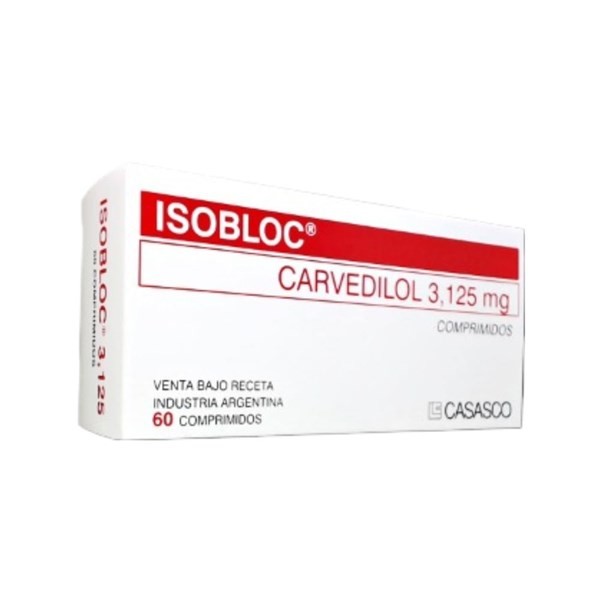 Casasco Isobloc 3.125 Mg Carvedilol x 60 Comp #1