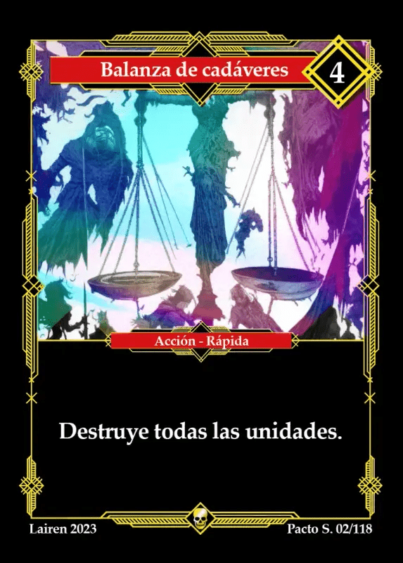 002 Balanza De Cadaveres 1ra Edicion (Foil) - Coste 4