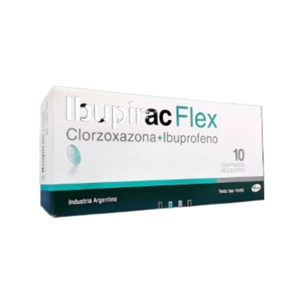 Pfizer Ibupirac Flex 400 Mg Clorzoxazona + Ibuprofeno x 10 Comp Recubiertos #1