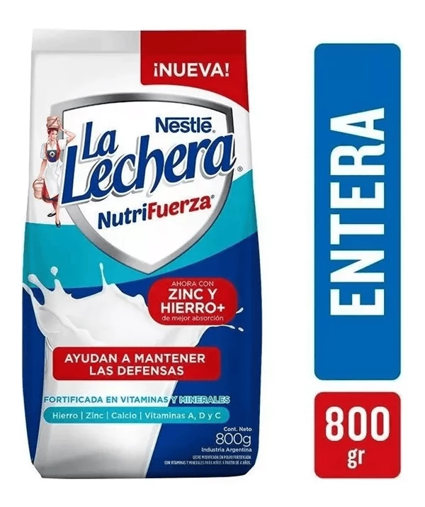 La Lechera Nutrifuerza Leche en Polvo Pack 800 g