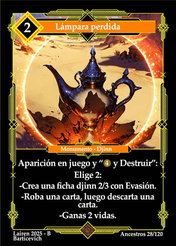 028 Lampara Perdida Precon Djinn/Soldado - Coste 2 #1