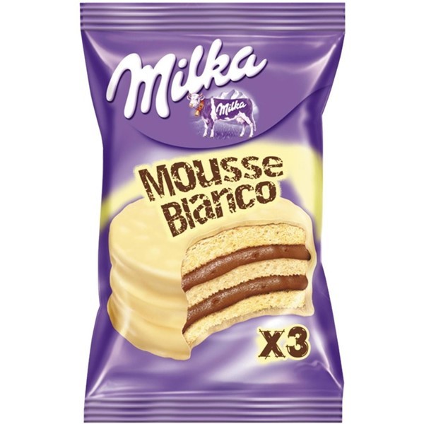 Alfajor Milka Triple Mousse Blanco 55 Gr alt